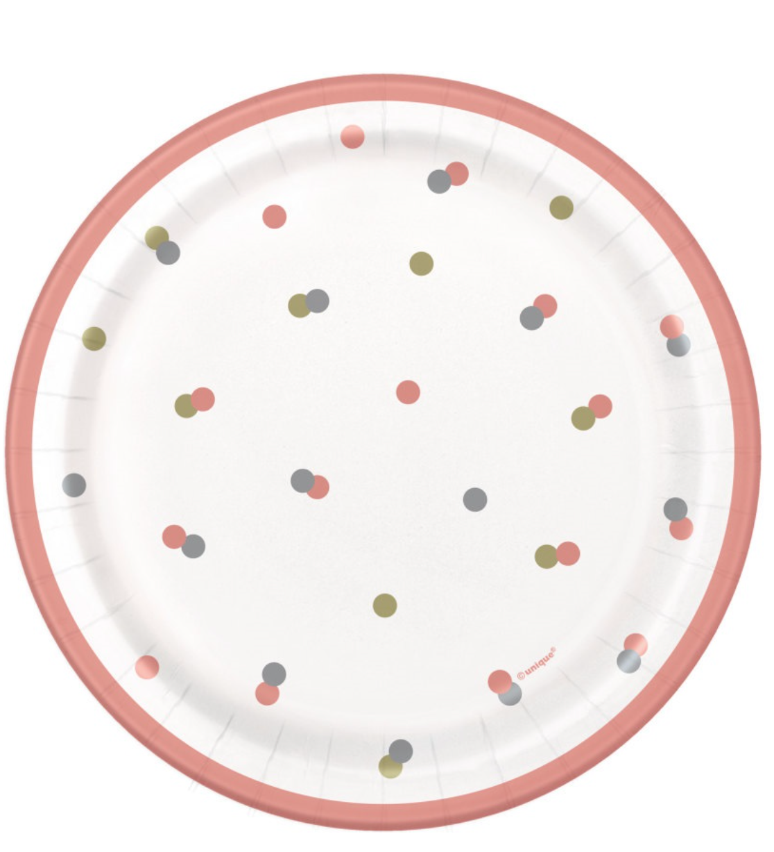 Rose Gold Glitz 7" Plates, 8ct