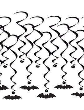 Bat Silhouette Whirls, 12ct