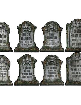Pkgd Tombstone Cutouts, 4ct