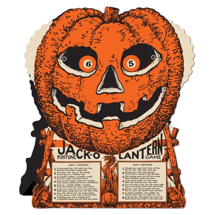 Vintage Halloween J-O-L Fortune Wheel Game