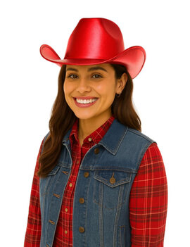 Red Cowboy Hat