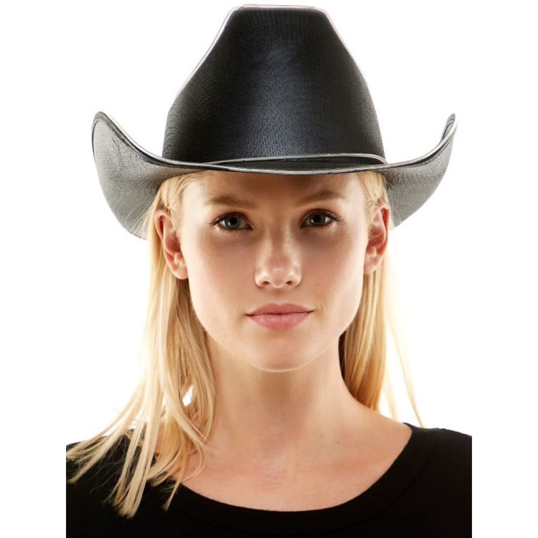 Light UP Black Cowboy Hat