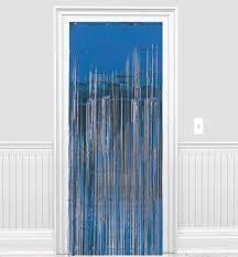 1" Wide cut - Blue Tinsel Door Curtain - 3'x8'