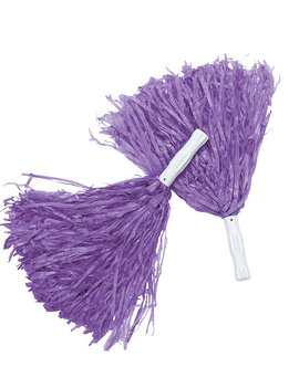 12" Pom Pom - Purple, 2ct