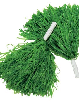12" Pom Pom - Green, 2ct