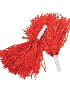 12" Pom Pom - Red, 2ct