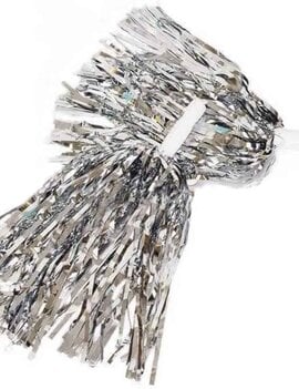 12" Pom Pom - Silver, 2ct