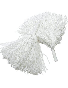 12" Pom Pom - White, 2ct