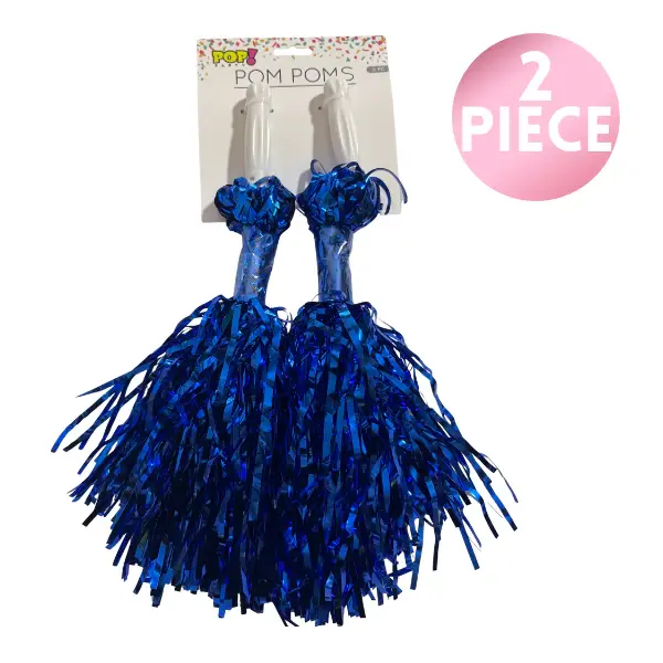 12" Pom Pom -  Royal Blue, 2ct