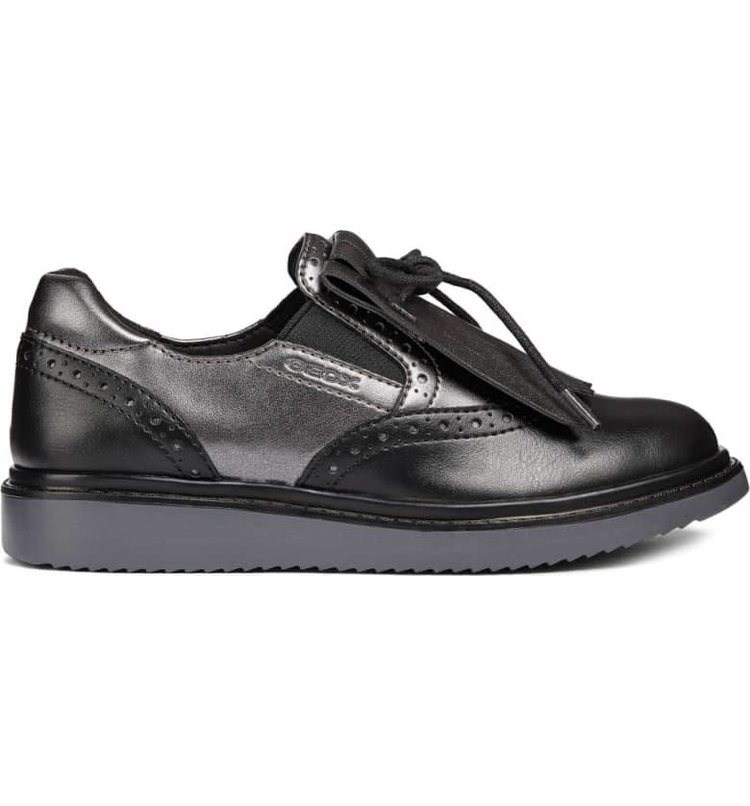 Geox J Thymar Black/Dk Silver