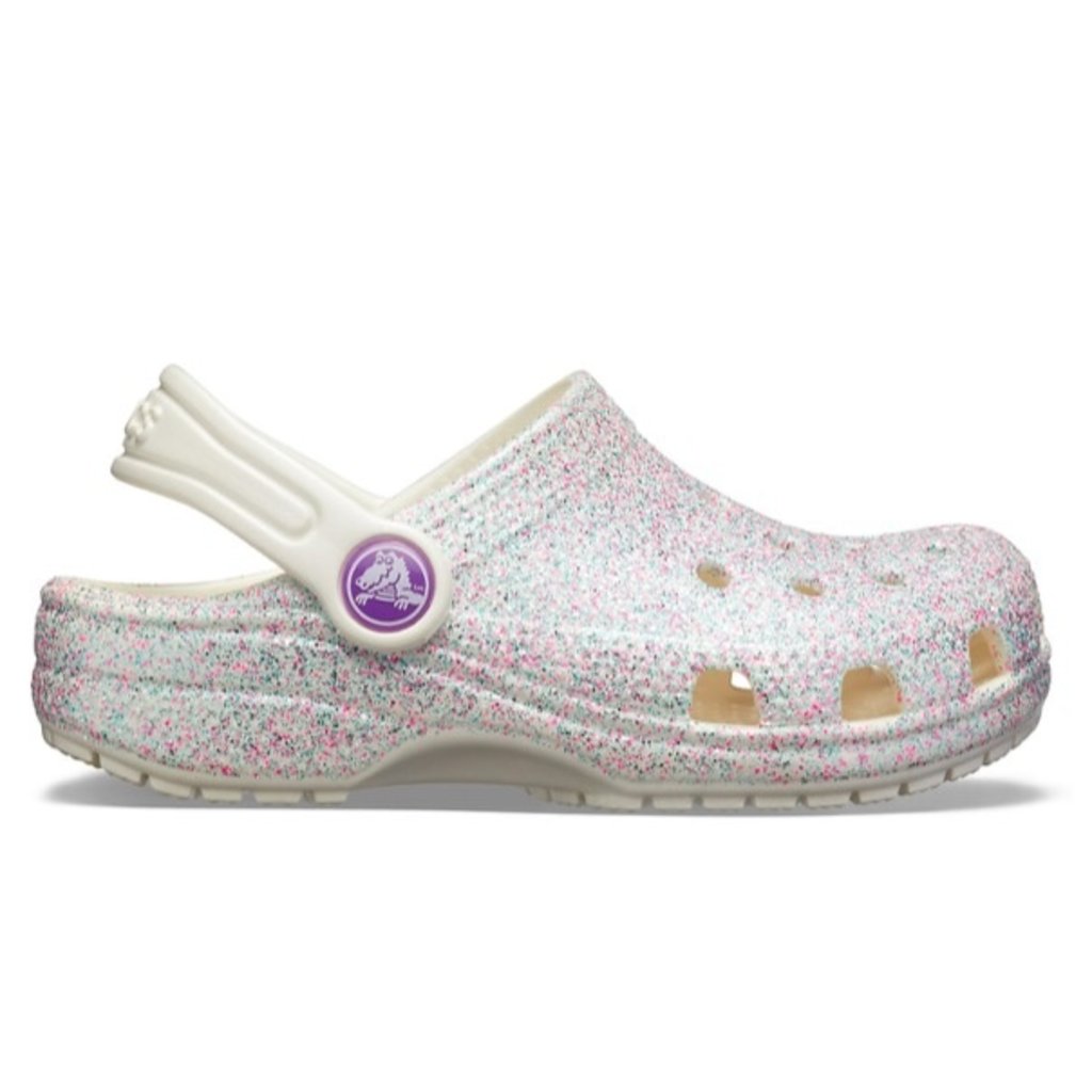 kids glitter crocs