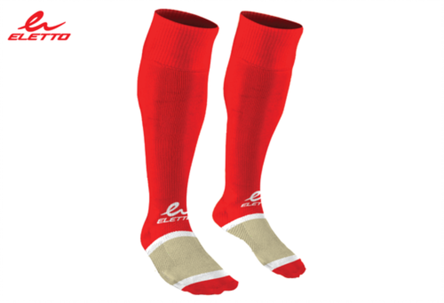 Eletto Soccer Socks Red/White Kiddie Kobbler St Laurent