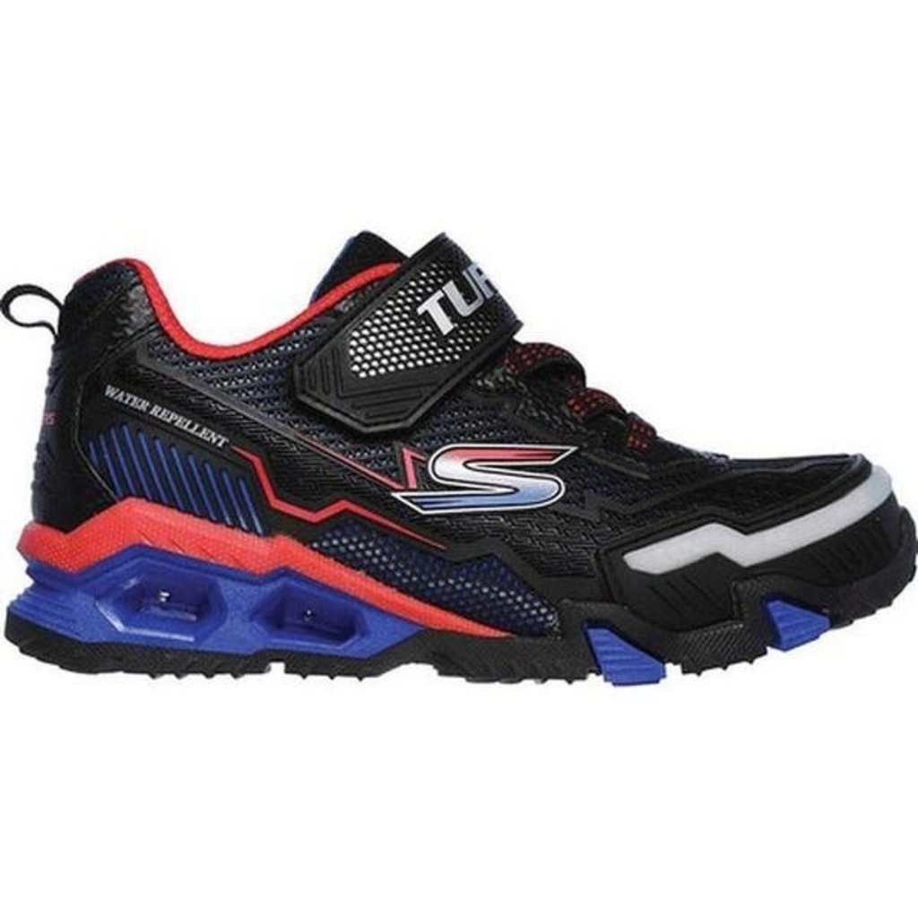 black and red skechers