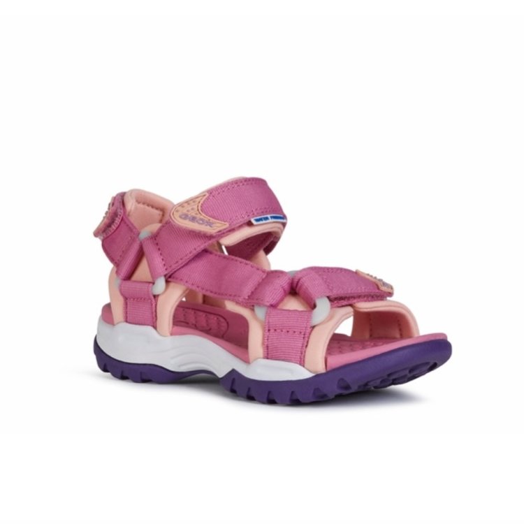 Geox J Borealis (OT) Fuchsia/Salmon