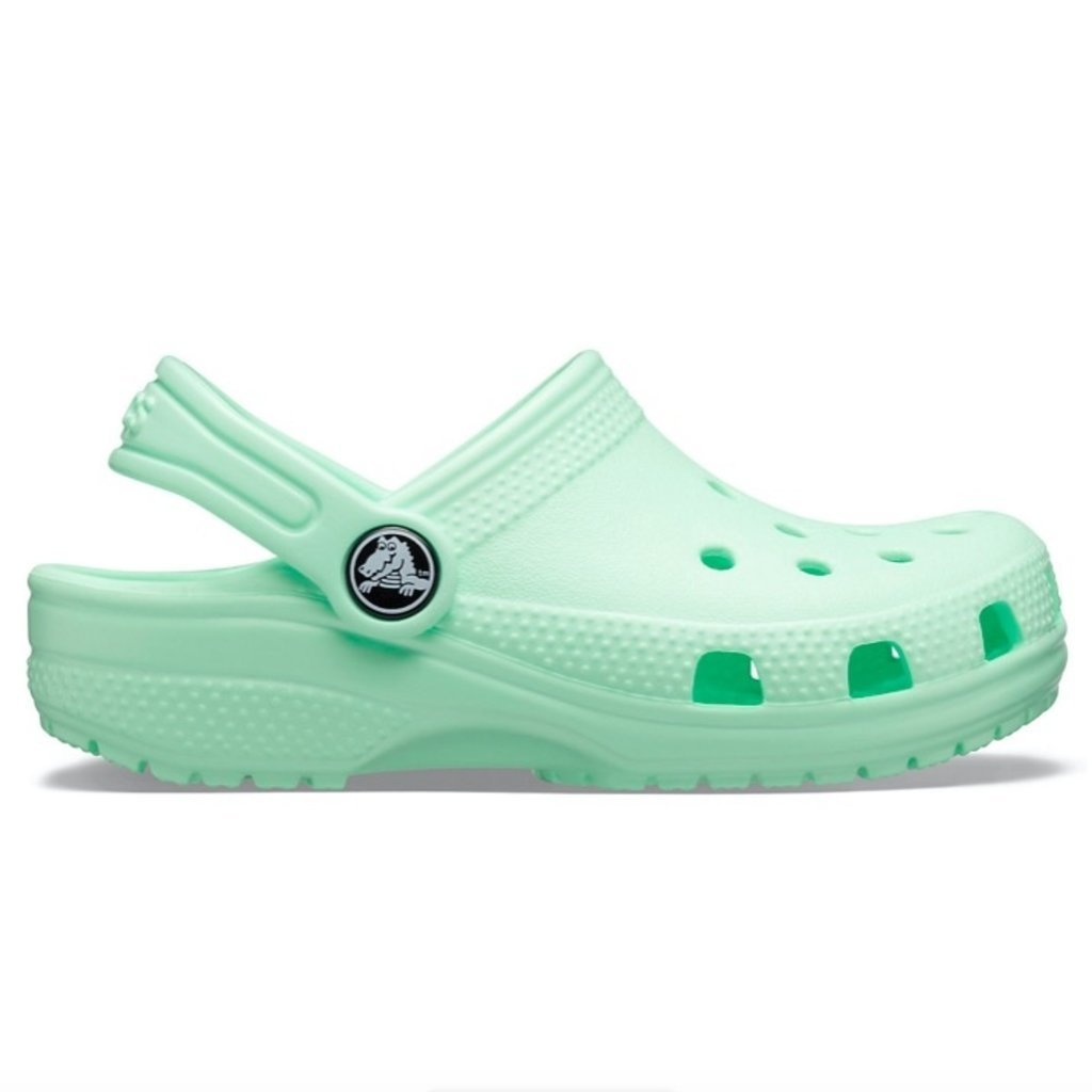 mint green kids crocs
