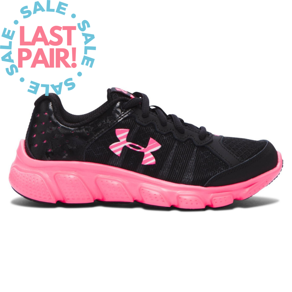 black and pink under armour shoes