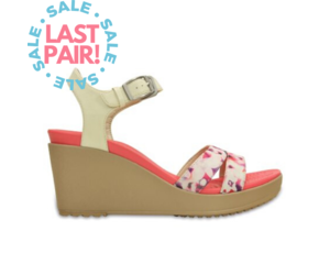 crocs leigh ii ankle strap wedge