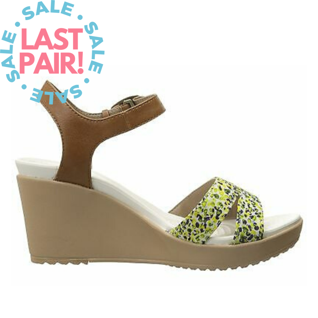 crocs leigh graphic wedge