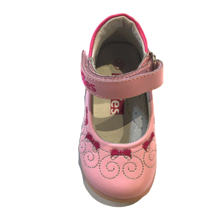 Fitoes Mary Jane Pink/Silver
