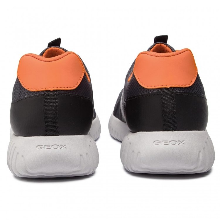 Geox Geox J Waviness Black/Orange Lace
