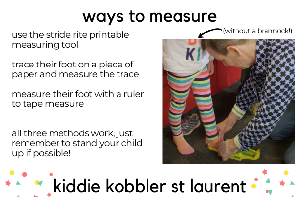 Kids' Shoes Size Chart & Measuring Tips