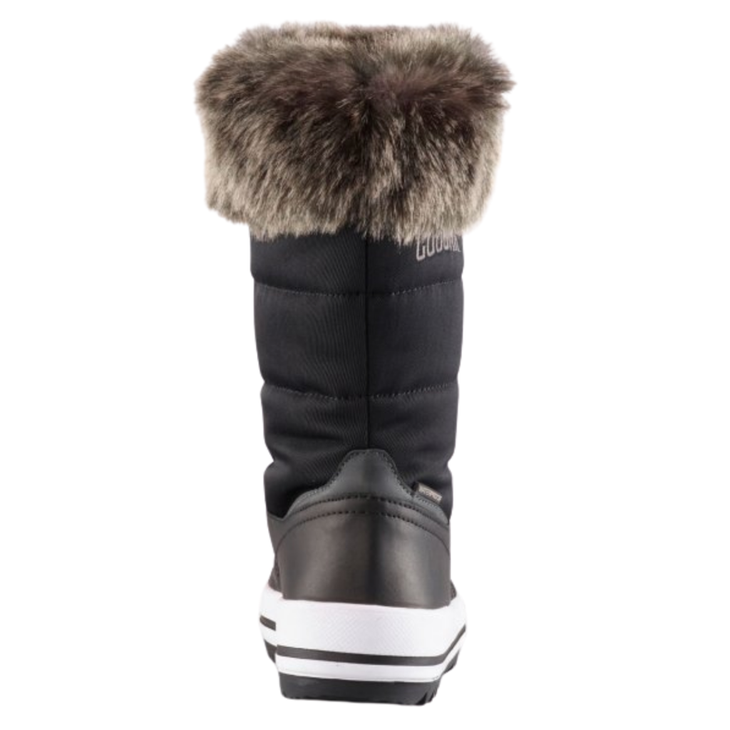 vesta faux fur collar knee high snow boot