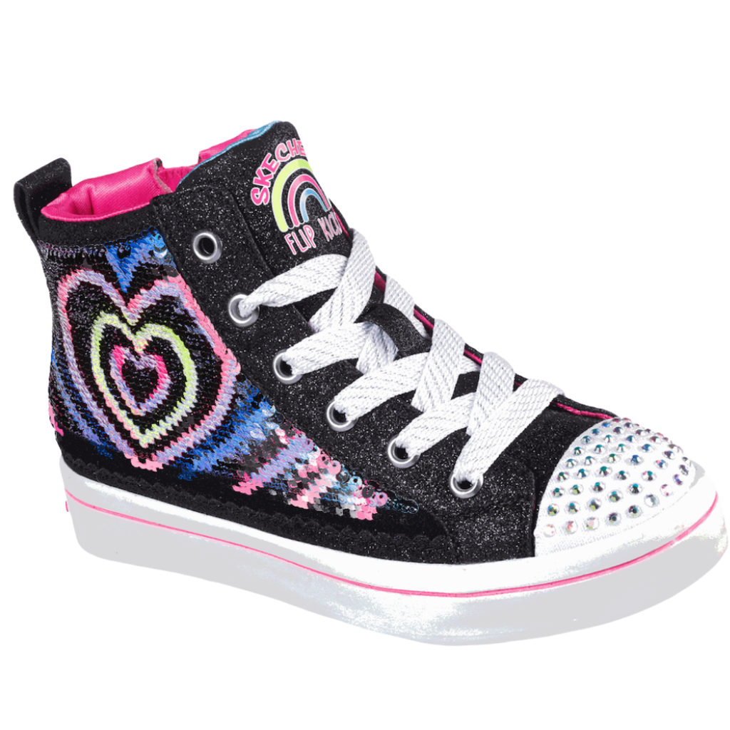 skechers pulse childrens high top shoes
