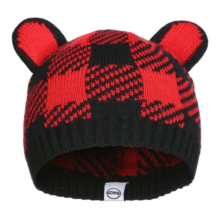 Kombi Kombi The Cutie Hat Red Buffalo Plaid (6-12m)