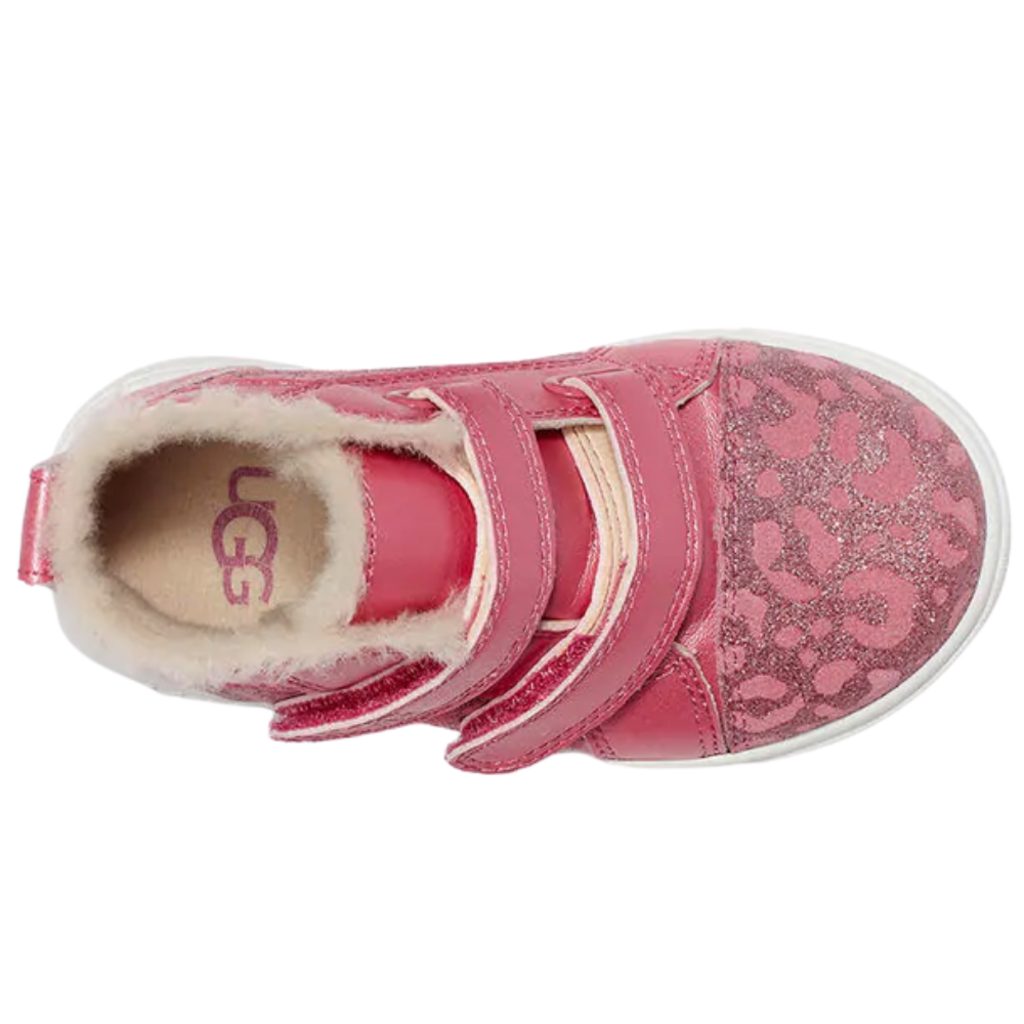 rennon ii glitter leopard high top sneaker