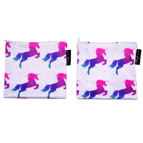 Luv Bug Reusable Snack Bag (2 Pk) Unicorns