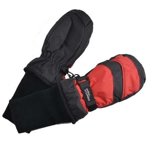 Snow Stoppers Mittens Black/Red