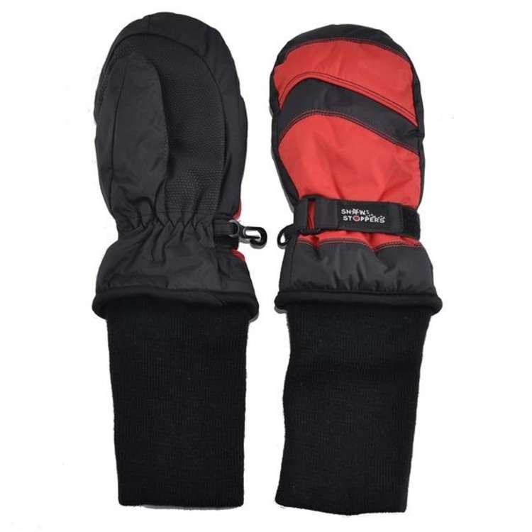 Snow Stoppers SnowStoppers Mittens Black/Red