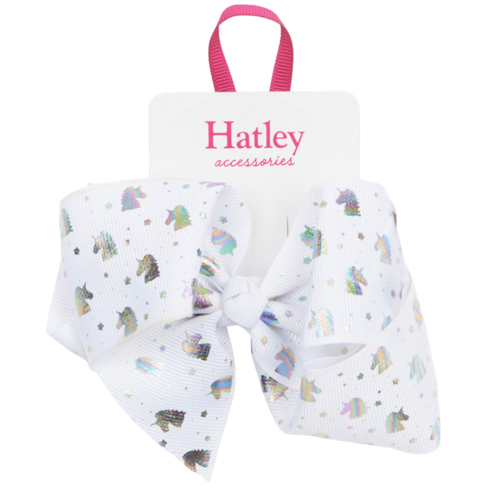 Hatley Metallic Unicorns Bow Hair Clip