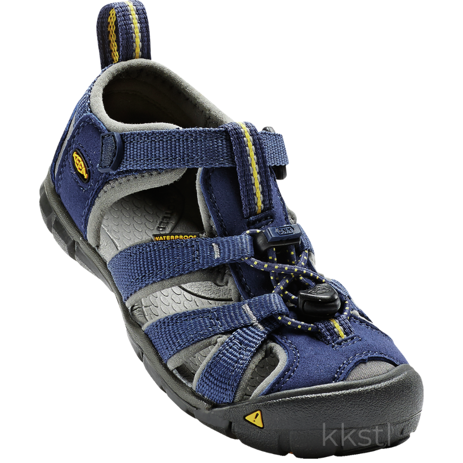 KEEN unisex-child Seacamp II CNX Water Sandal Blue Depths/ Gargoyle 13 M US Little Kid 
