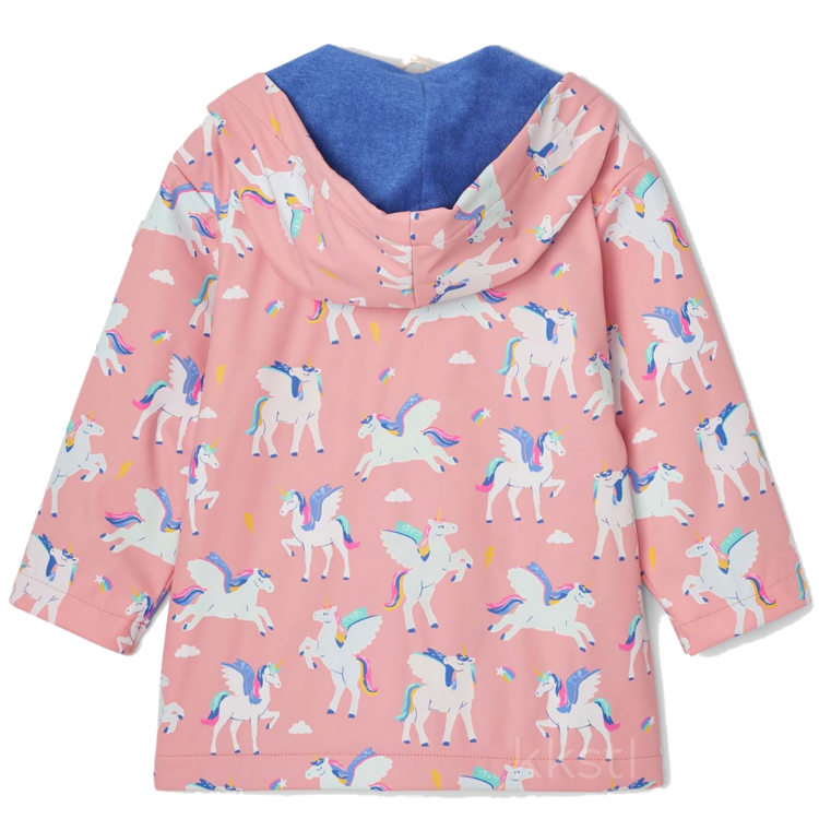 Hatley Hatley Colour Changing Raincoat Magical Pegasus Pink
