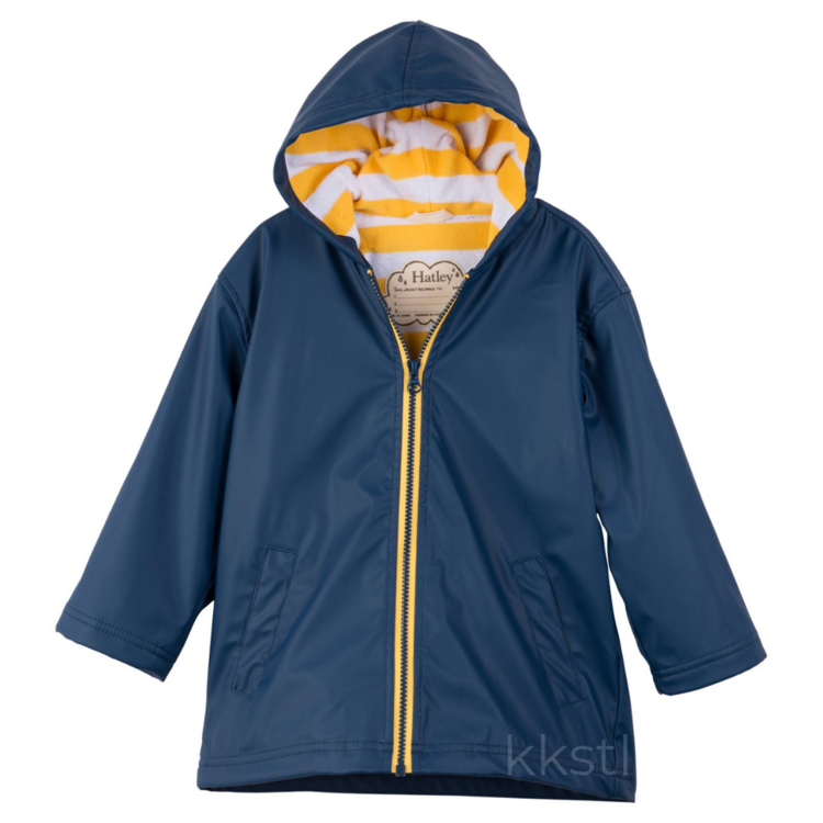 Hatley Hatley Splash Jacket Navy/Yellow