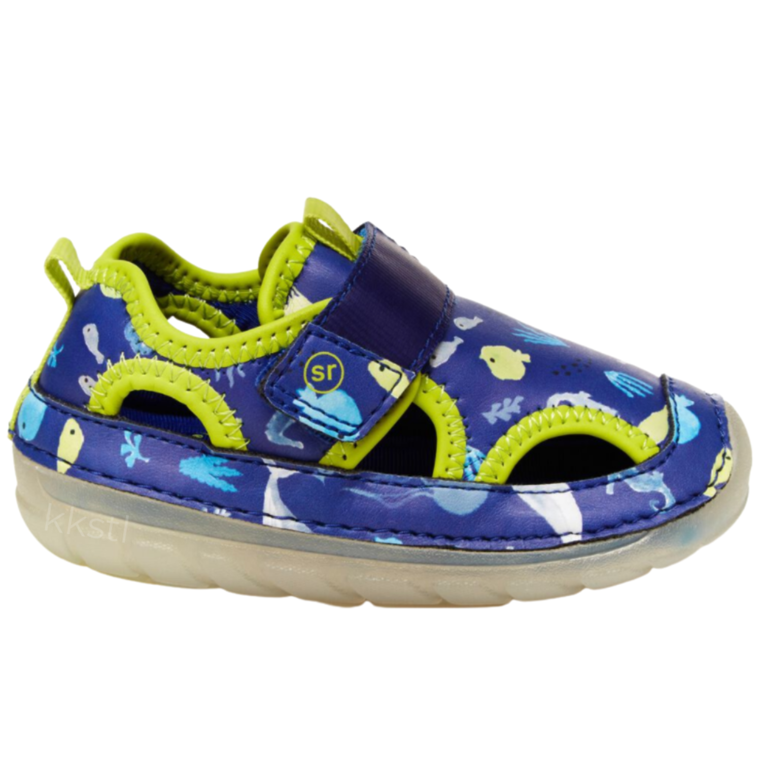Stride Rite Change Colour SM Splash Blue Multi Kids Shoes in Canada Kiddie Kobbler St Laurent