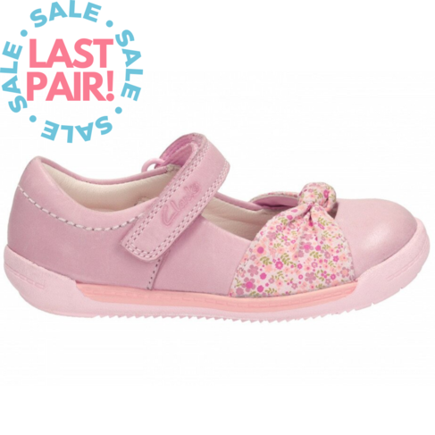 Clarks Softly Nia Fst Pink (Toddler 3.5 + 4.5)