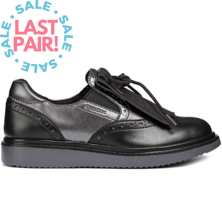 Geox J Thymar Black/Dk Silver