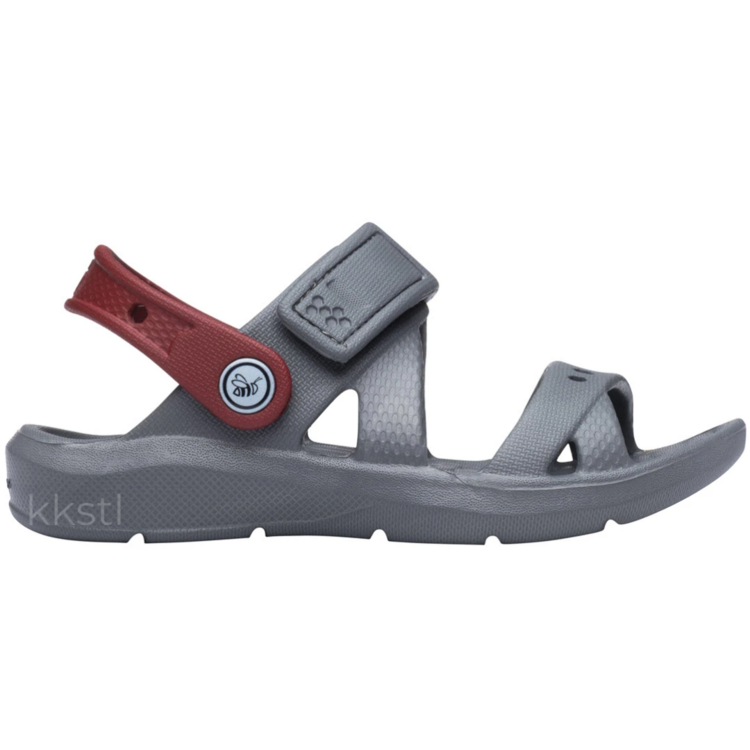 Joybees Kids' Adventure Sandal Charcoal/Red