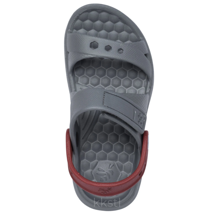 Joybees Kids' Adventure Sandal Charcoal/Red