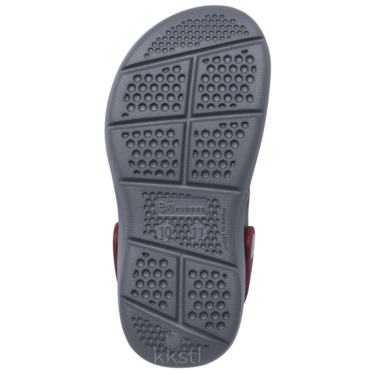 Joybees Kids' Adventure Sandal Charcoal/Red