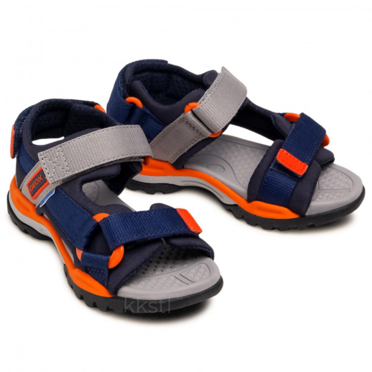 Geox J Borealis (O/T) Navy/Orange