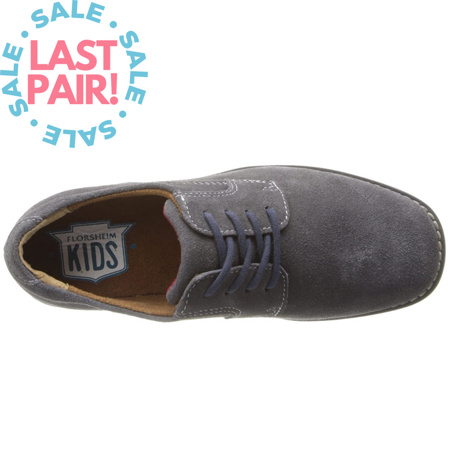 Florsheim Kearny Jr Light Gray Multi Kiddie Kobbler St Laurent