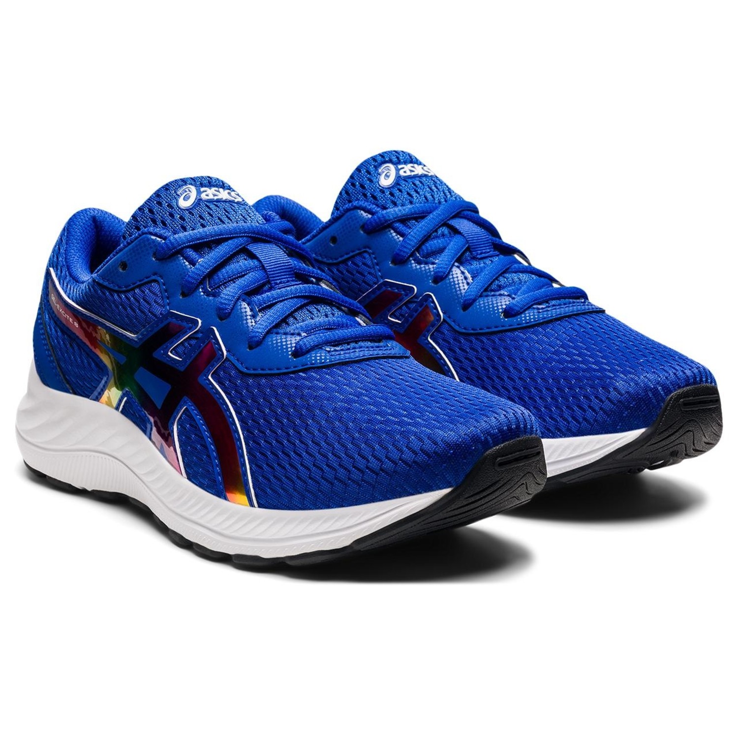 Asics Gel Excite 8 GS Rainbow Stripe - Kids Shoes in Canada - Kiddie Kobbler St Laurent Asics Gel Excite 8 GS Rainbow Stripe - Kids Shoes in Canada - Kiddie Kobbler St Laurent
