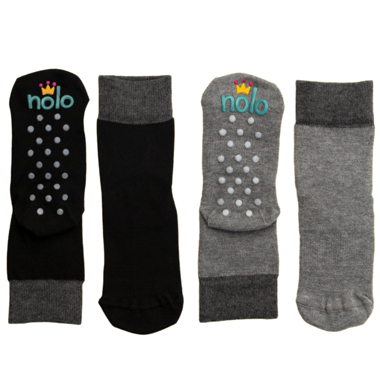 Nolo Socks Nolo Socks 2PK True Black/Lt Grey
