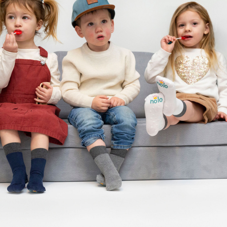 Nolo Socks Nolo Socks 2PK True Black/Lt Grey