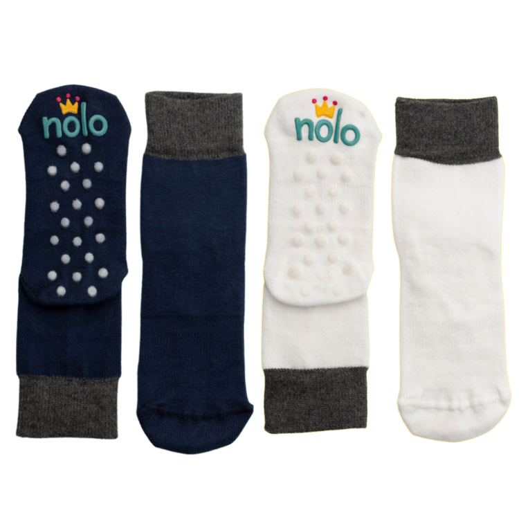 Nolo Socks Nolo Socks 2PK Crisp White/Navy Blue
