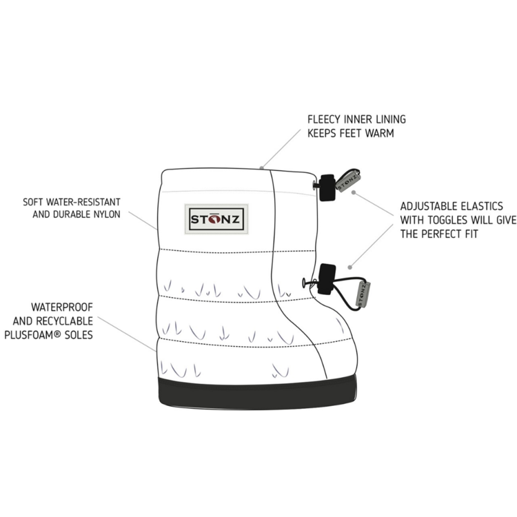 Stonz Stonz Puffer Booties Haze Pink