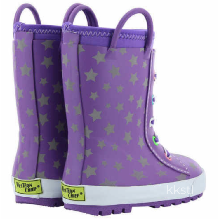 Western Chief Western Chief Twinkle Stars Neoprene Boot Purple